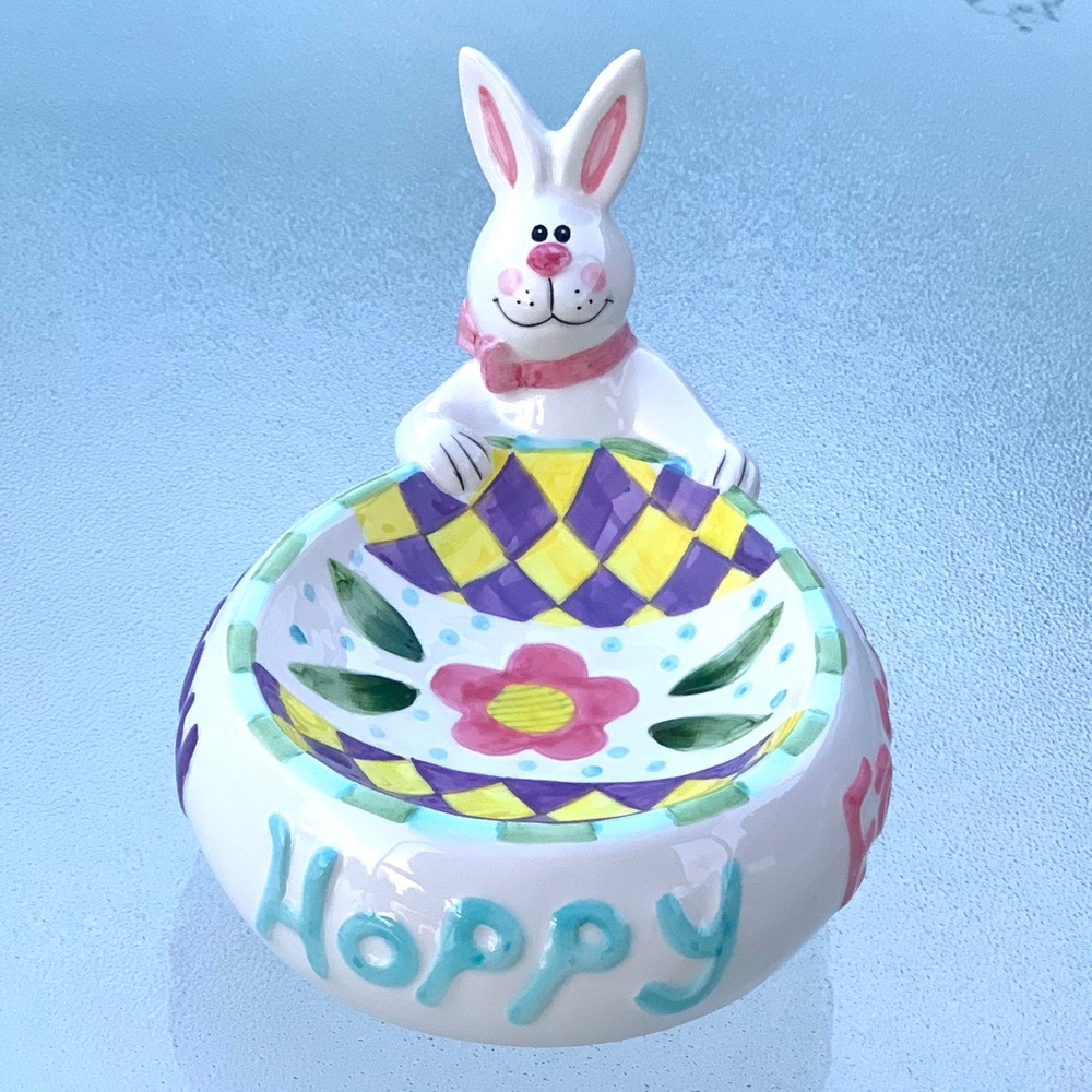 Colorful Bunny Ceramic Bowl